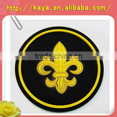 Plastic cartoon anti-slip coasters for home deco