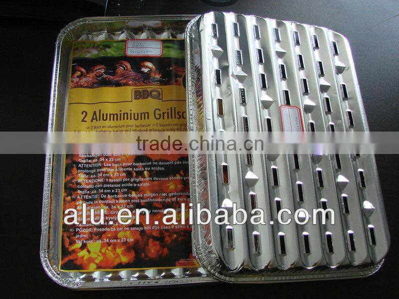 Supply professional grill aluminum foil trays for BBQ