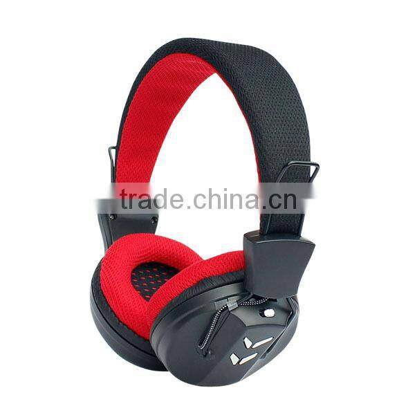 Built in FM radip headphones with TF card,Super bass woreless mp3 player headphone