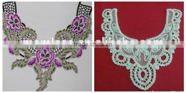 2015 wholesale new neck design with lace work