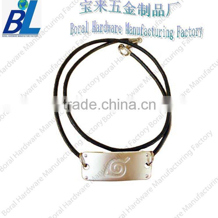 Fashion metal ornaments for leather bracelets