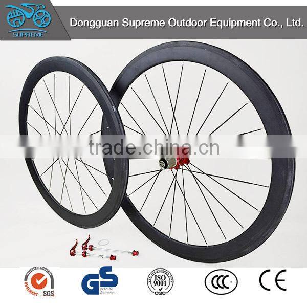 Hotsale!Carbon fiber road bike wheels 50mm 700c good quality!