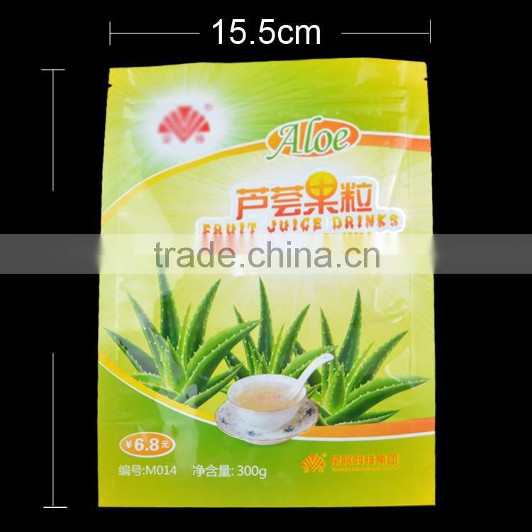 gravure printing food grade laminated pouches with zipper top