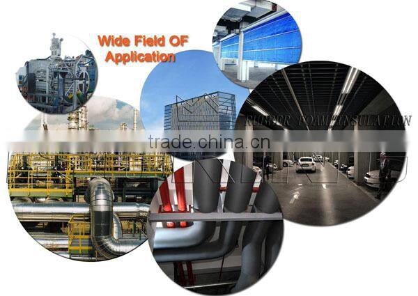 Low thermal conductivity rubber foam insulation sheet