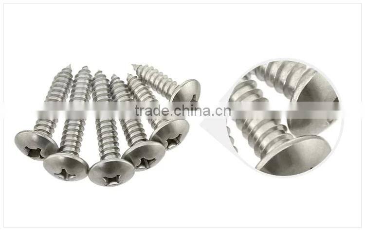 Stainless Steel Cross Flat Head Tapping Screw Thumb Head Tapping Screw