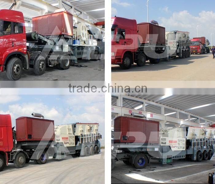 Professional Designed Mobile Impact Cone Jaw Rock Stone Crusher