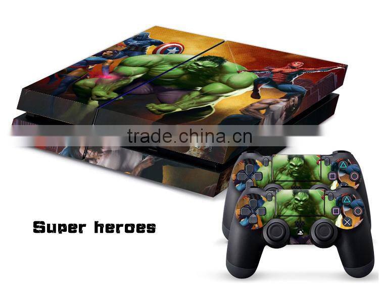 wholesale price brand new for sony playstation 4 console and controller cover for ps4 skin sticker game accessories