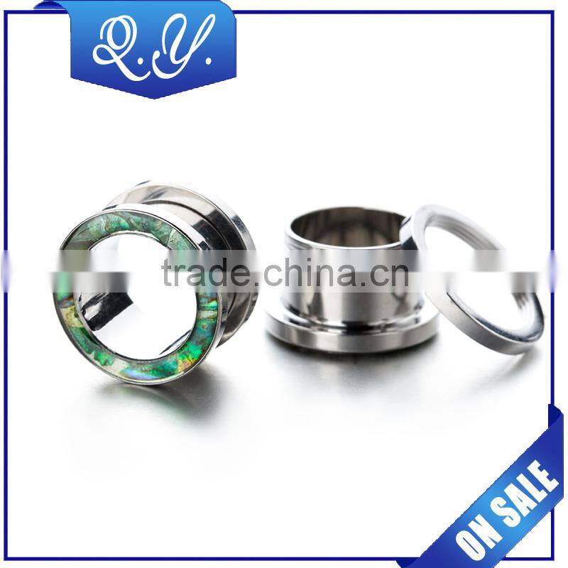 Wholesale crystal ear expander charming flesh tunnels jewelry sets made in china