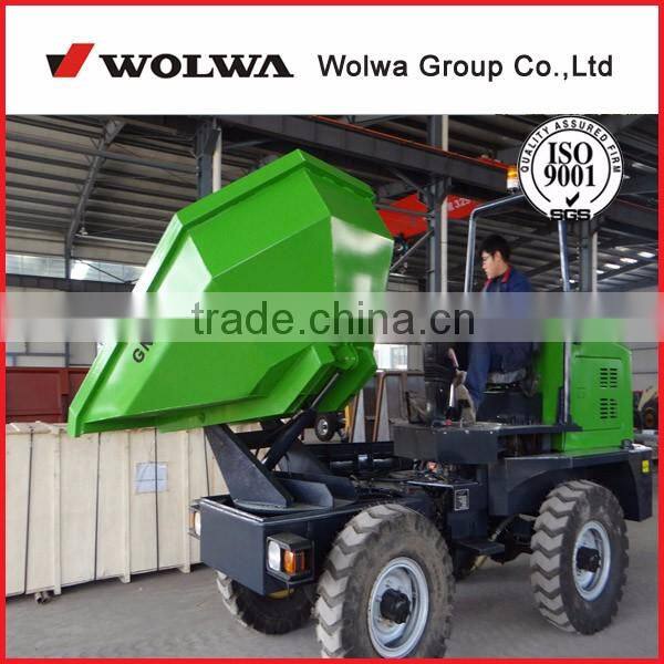 Wolwa GN30 Mini 4x4 wheel hydraulic dumper with self loading system
