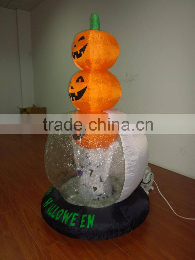 DJ-XT-52 Haunted Inflatable Halloween with ghost raise three pumpkins for Commercial Use