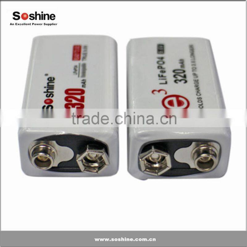 Best 9V battery good quality rechargeable 9V Lifepo4 battery from China alibaba wholesale
