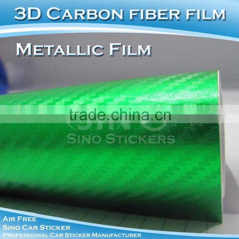1.52x20m New Arrival Glitter Blue Full Car Body Sticker Vinyl Carbon Fiber Tube