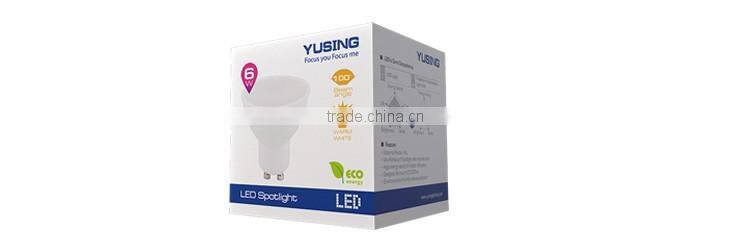 100 Beam Angle LED Spotlight 6W Bulb LED GU10 LED Lamp