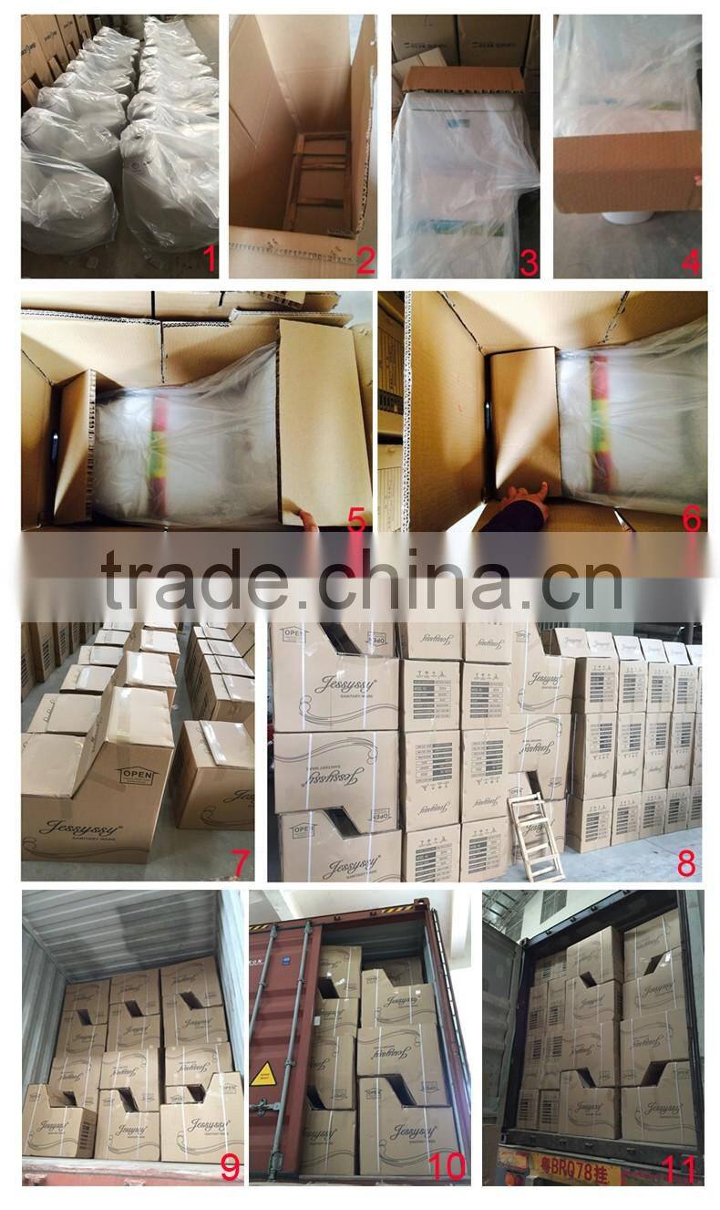 porcelain round shape siphon one piece toilet tube 201