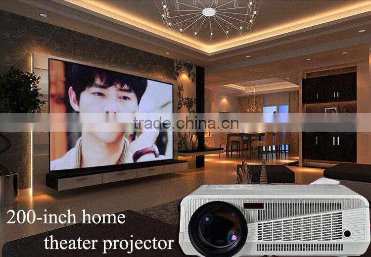 Brightest 4500lumens Native 1280*800 Full HD Led Digital Smart Projector,Wireless connect to iPhone/iPad