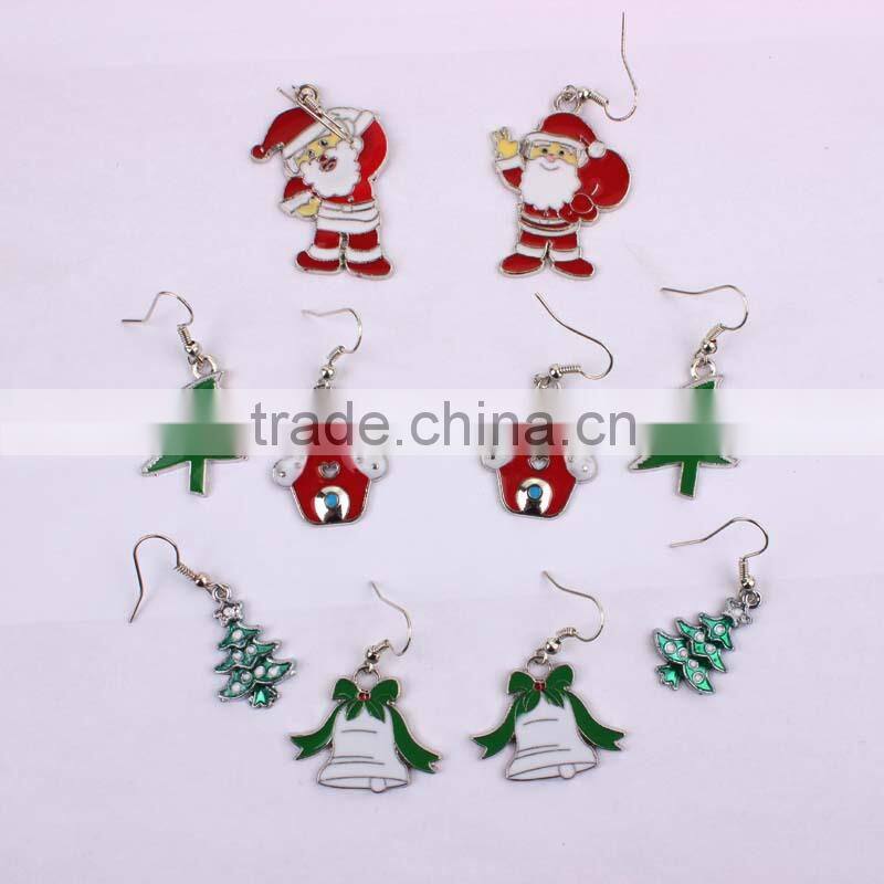 santa earring Christmas Gift santa claus wholesale earring 2015