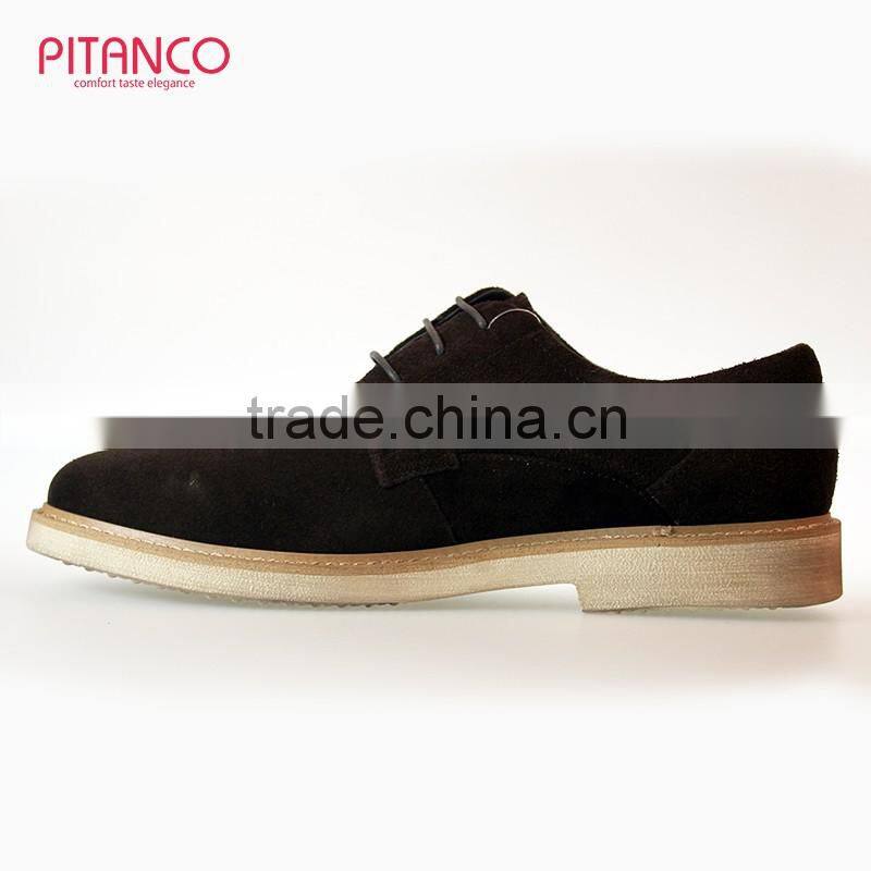 Swede Leather lace-up mens casual shoes