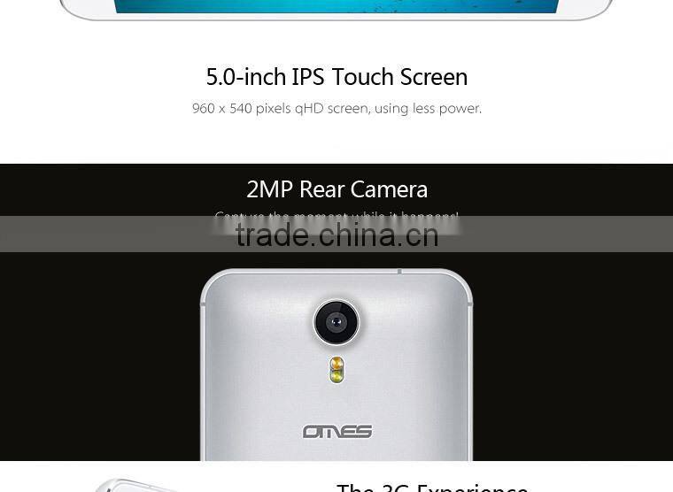 Welcome Customized Brand Order OMES M100 5 inch 3G chinese dual sim card mini cellphone