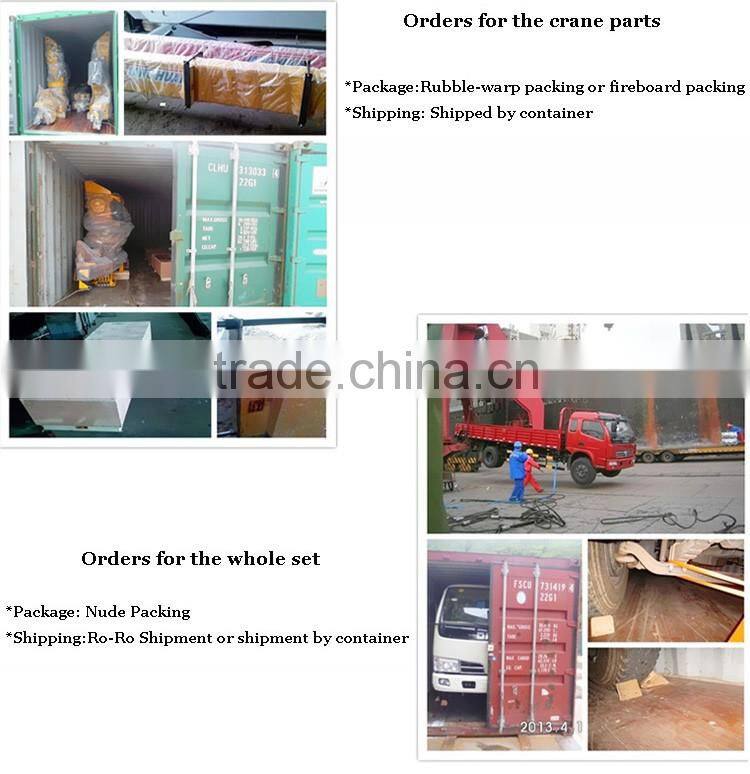 high quality 10 ton cargo crane truck/pickup truck bed hoist/telescopic boom crane