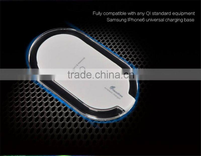 qi 3 coil crystal wireless charger pad