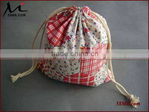 Wholesale Cotton Fabric Drawstring Bag,Small Drawstring Bags