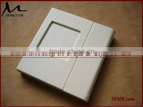 PU Leather Wedding CD DVD Case,1 Pic,4 Disc