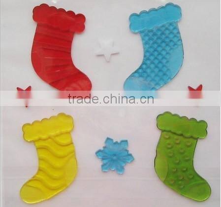 Custom loving heart gel sticker,Eco-friendly Non-toxic 3D gel sticker