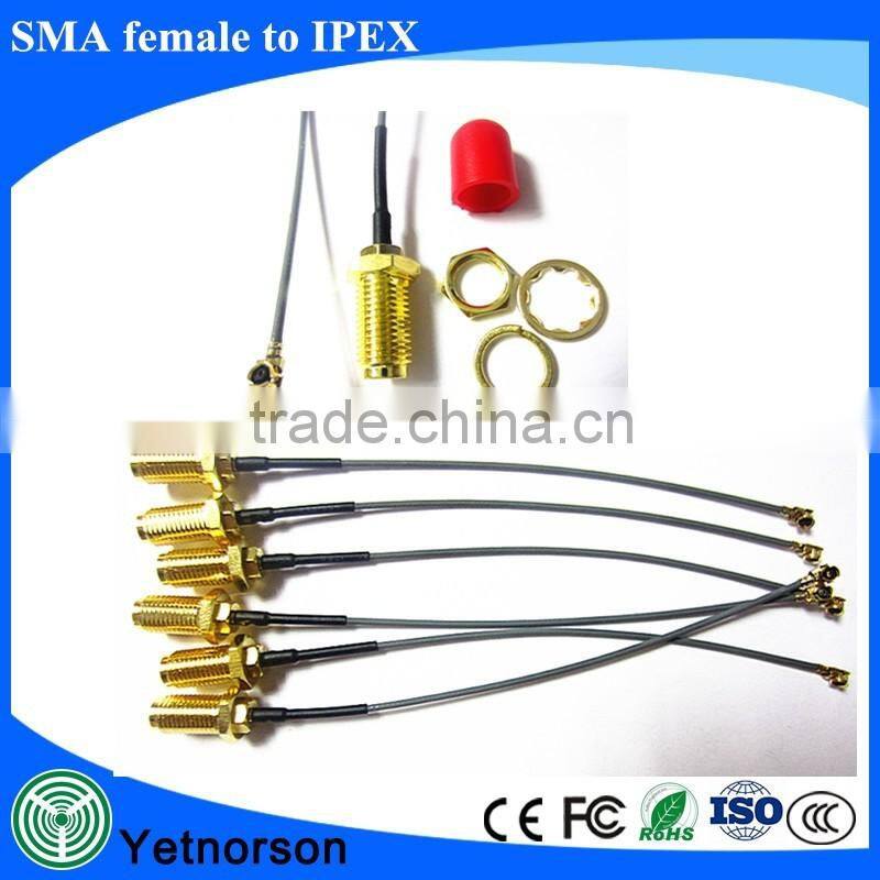 RF Interface cable SMA/IPEX MHF-4, 10cm pigtail