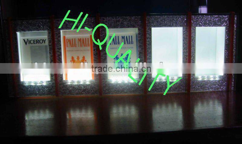 Super Acrylic Backlit Pos Display / Store Cigarette displays