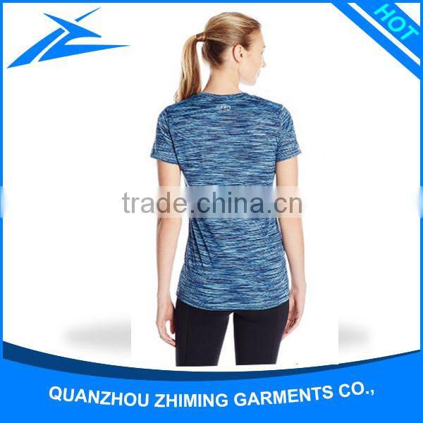 Comfort Short Sleeve Summer Cotton Woman T-Shirt V-Neck With Customized