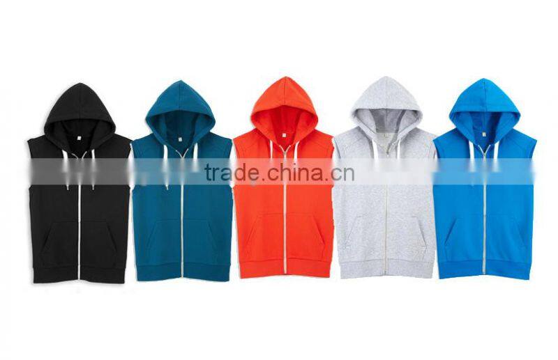 mens 100% cotton plain white short sleeve pullover hoodie