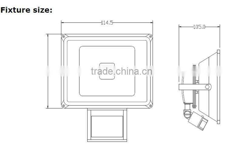Motion Sensor 10w led flood lamp