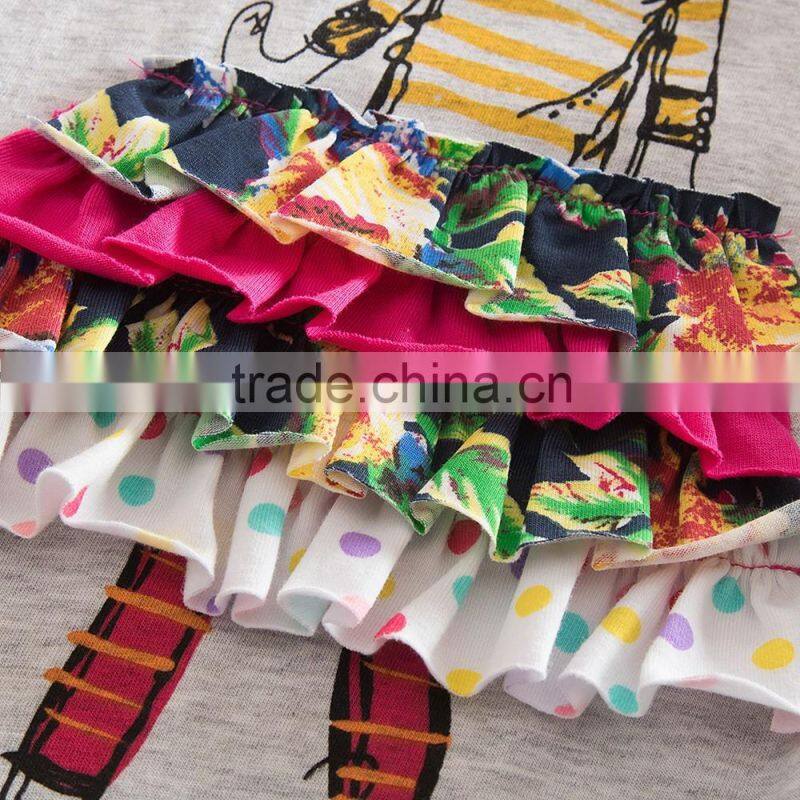 (LH3660) Girls dresses kids children clothes Neat brand girls baby clothing frocks hot selling clothes