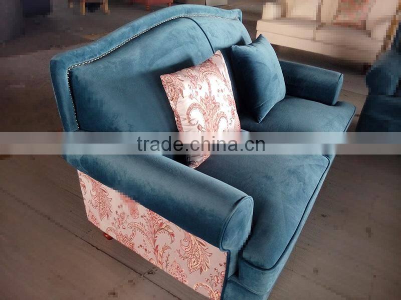 Living room sofa with high back