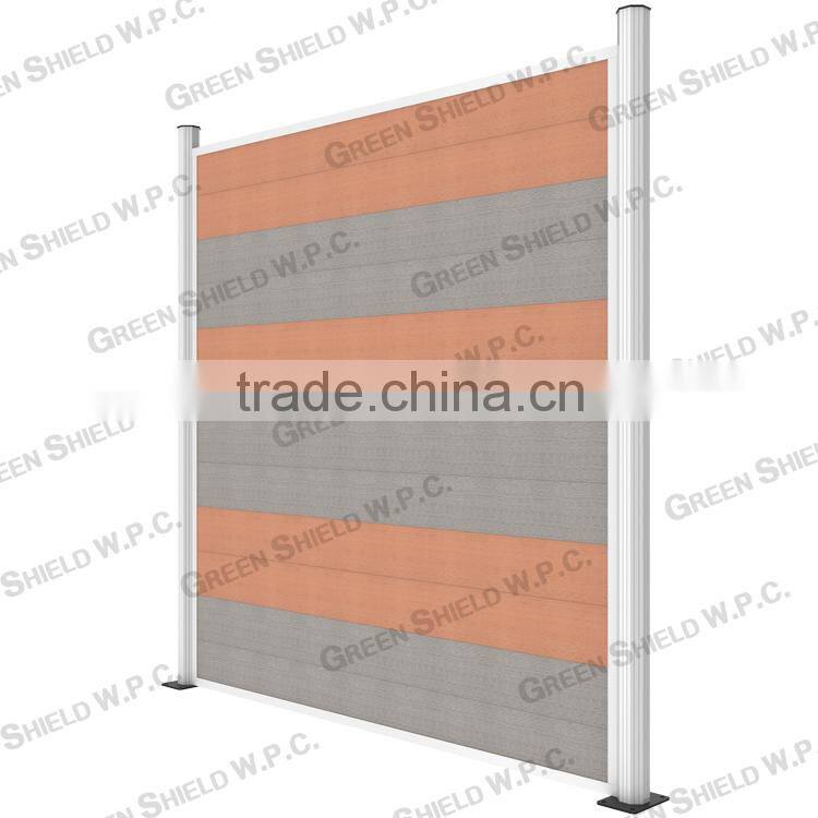Wood Plastic Fence/Enclosure Wall 1.8m/2.0m/red/black/octagon
