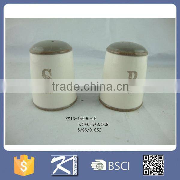 Ceramic Stoneware Kitchenware Salt and Pepper Holder