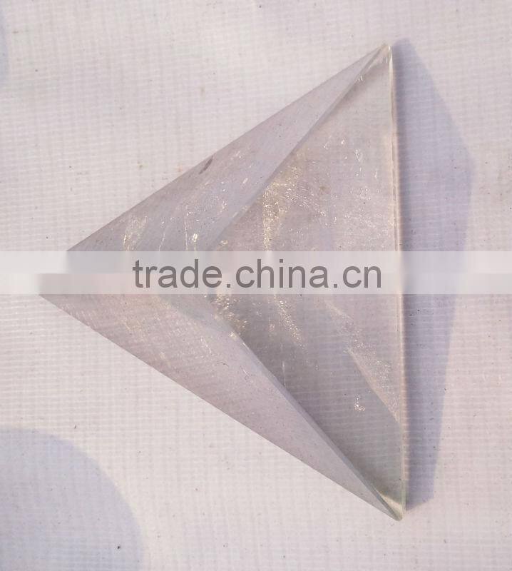 Natural Rock Crystal Pyramid Craft