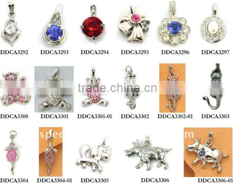 metal hockey ball charms/pendants