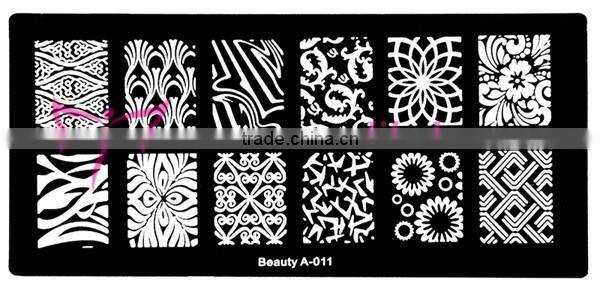 Sexy stamping nail art plate,beauty-A series nail art stamp plate