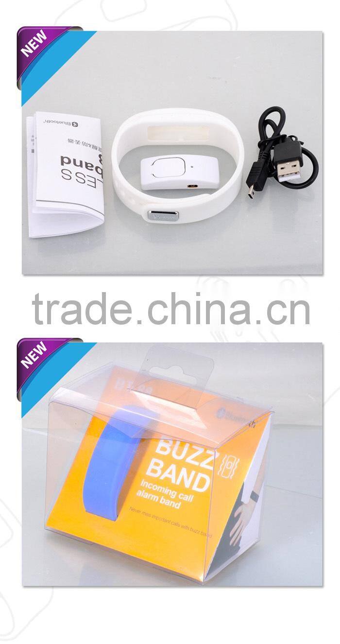 Silicone Vibrating Bluetooth Bracelet for Incoming Phone