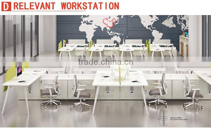 Modern Office Furniture Cross 4 Seat Staff Workstation ZS-M3030