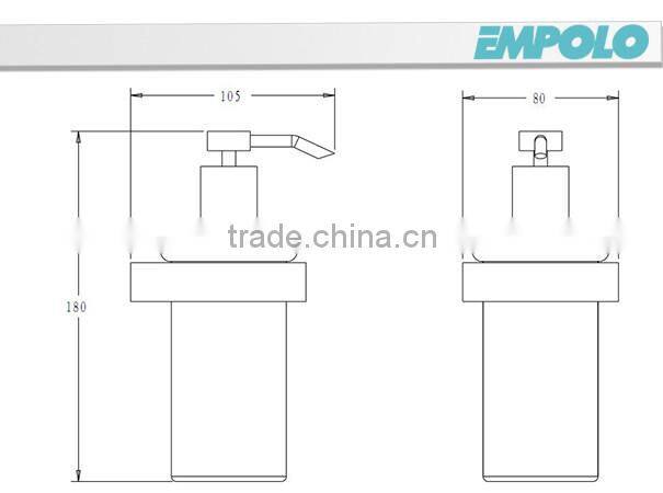 Wall mounted hand soap dispenser, refillable bottle soap dispenser 95109