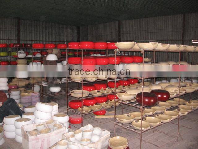 2014 Vietnam bamboo product assorted color large salad bowl
