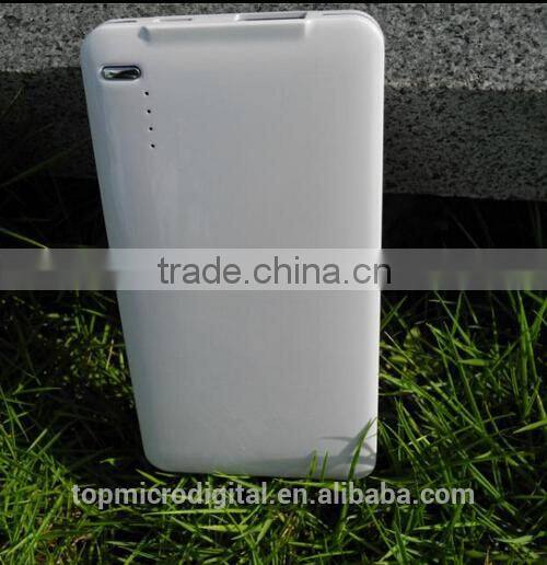 March power bank 3 in 1 power bank 4000mAh Extra-Slim Plated metal middle frame