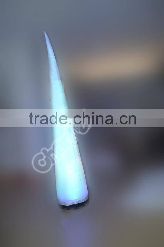 Remote Control Color Led Lighting Inflatable Lighting Cone Decoration/Inflatable Indoor Loghting