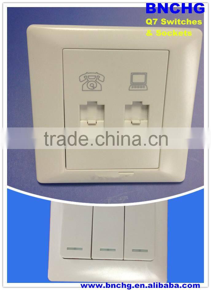 euro standard usb wall socket and switch 250v