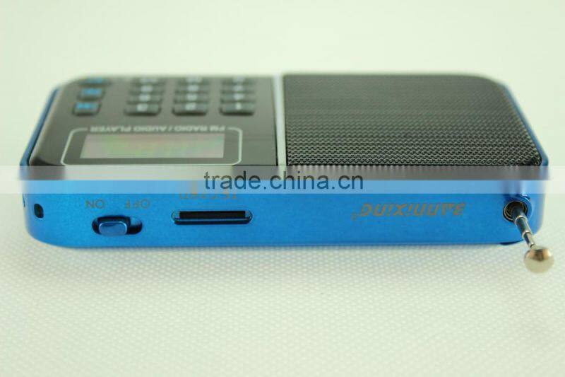 2015 hot selling B-718 TF card MP3 audio player portable mini usb radio speaker