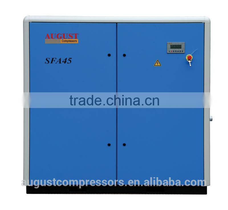 SFA45D 45KW/60HP 8 bar AUGUST stationary air cooled screw air compressor a c compressors