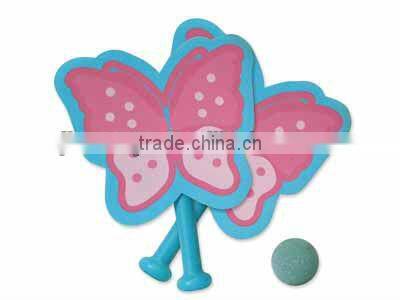 Sponge racket toy flying toy butterfly