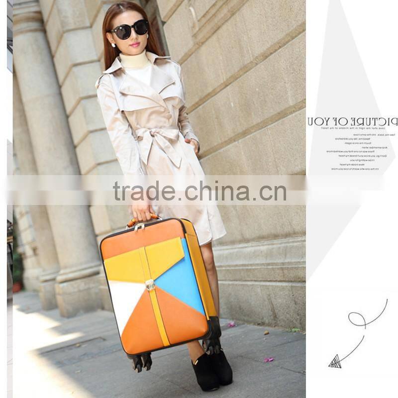 PU Leather Trolley Luggage Case Padlock For Luggage